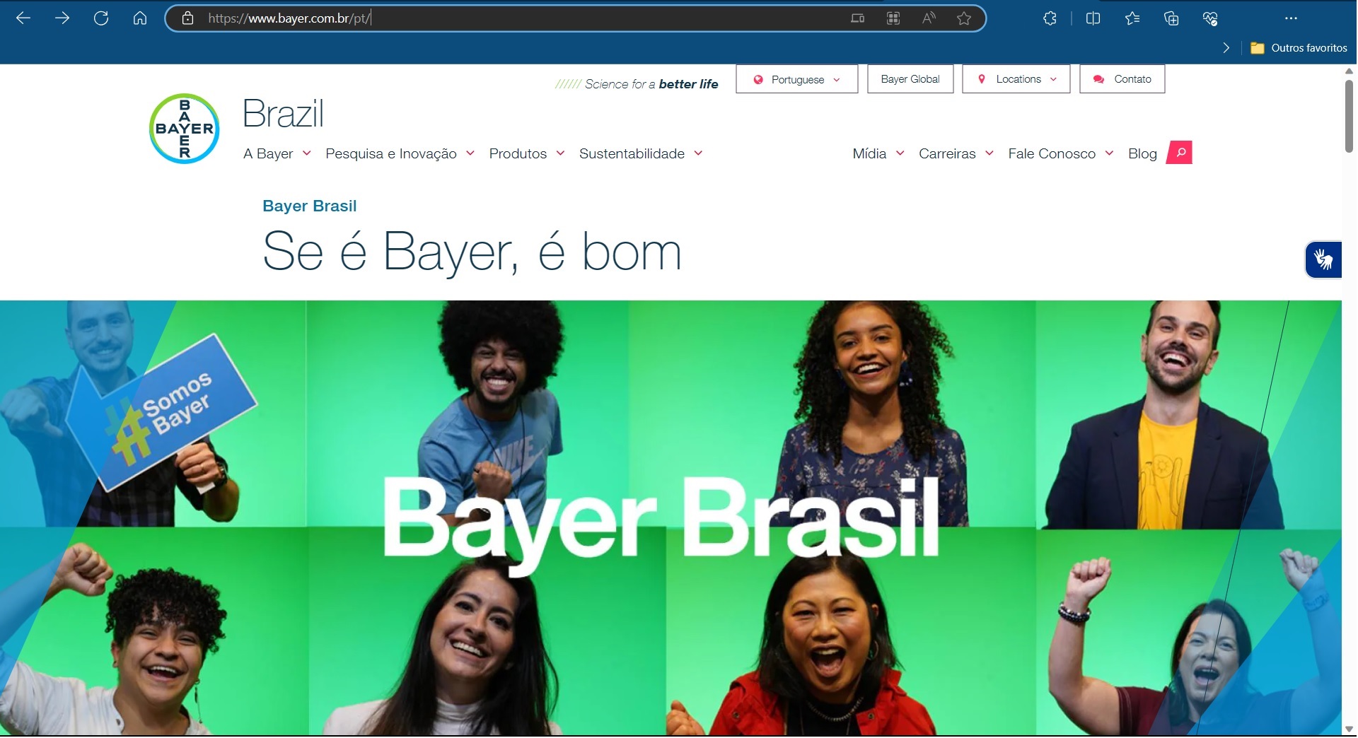 Portal da Bayer Brasil 